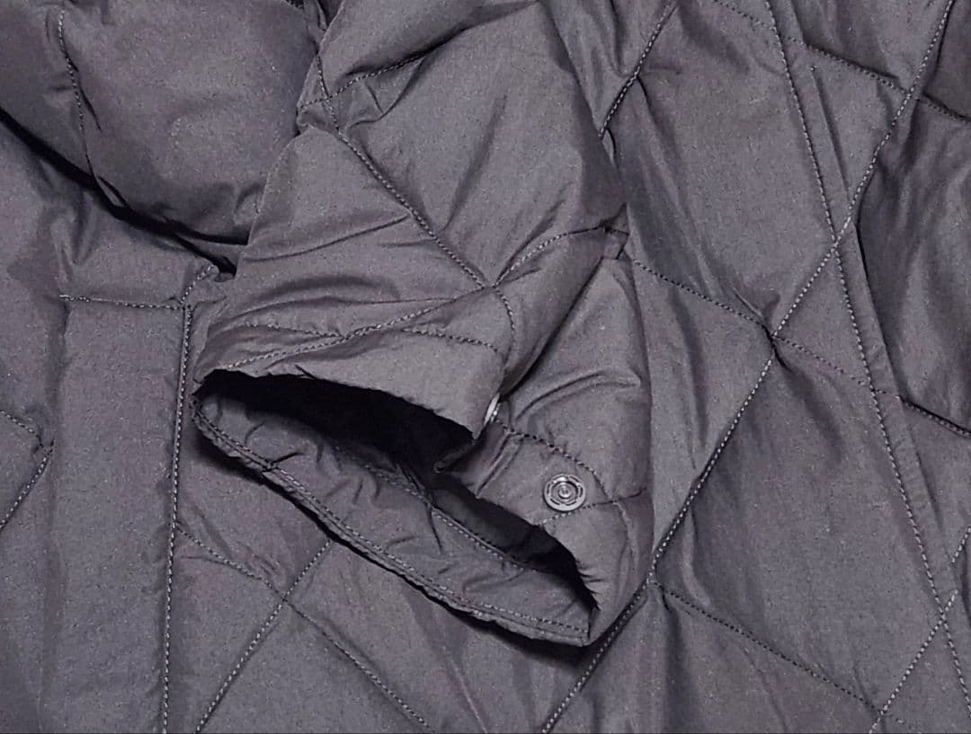 ユニクロパフテックロングコートリラックスフィット　ダークブラウン XXL