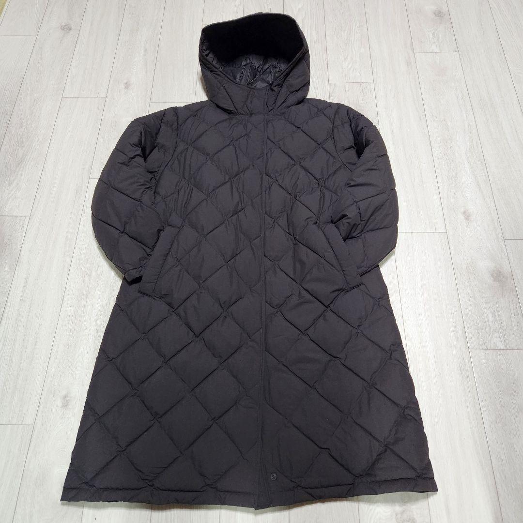 ユニクロパフテックロングコートリラックスフィット　ダークブラウン XXL