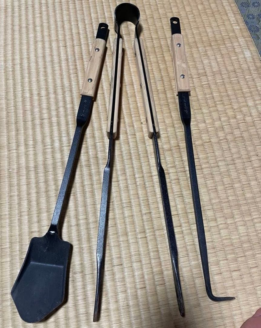 【良品】スノーピーク　焚き火台セット　黒皮鉄板