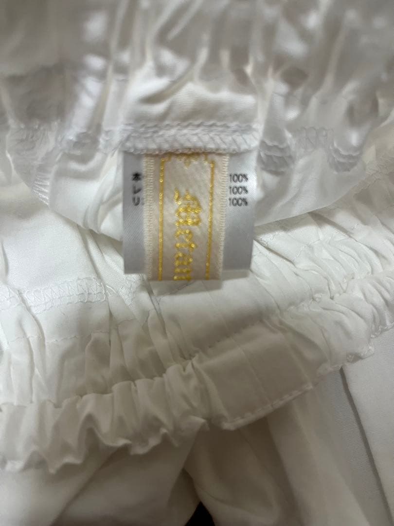 新品未使用品 タグ無し メタモルフォーゼ ラッセルレースドロワーズ ロング 白