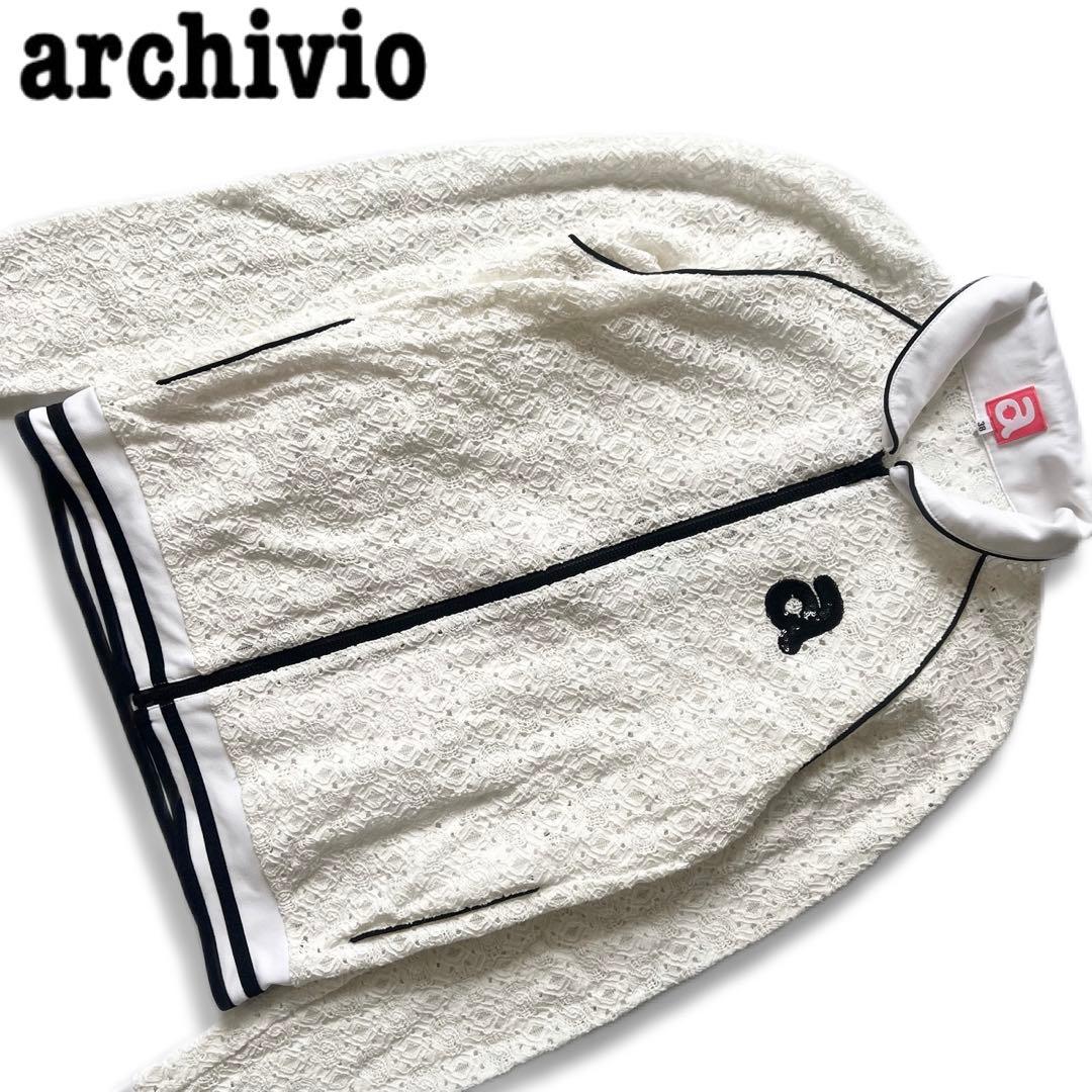 ARCHIVIO アルチビオ　レース　ジャケット　ゴルフ　レディース　薄手　ロゴ