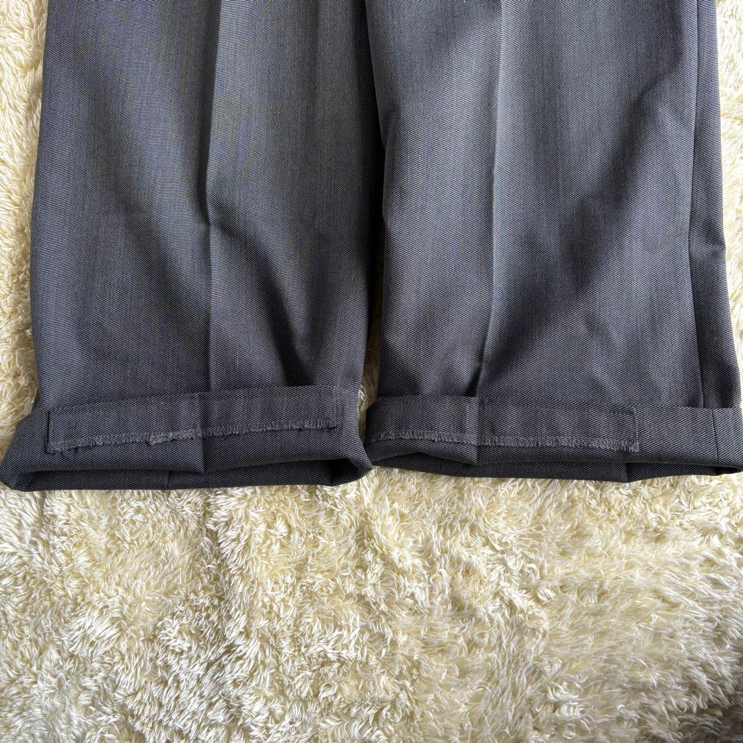 極美品　ランバン　クラシック　チャコールグレースーツ　ダブル　48 L y2k