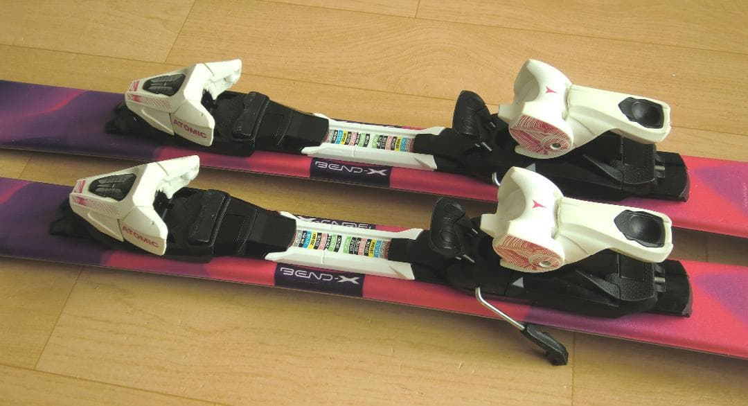 ■■送料無料■ATOMIC■子供用スキー4点セット■120/22■WAX済■■