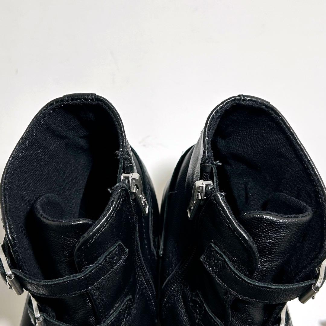 美品☆ASH アッシュ スニーカー ハイカット ベルト ジップ 37 23.5