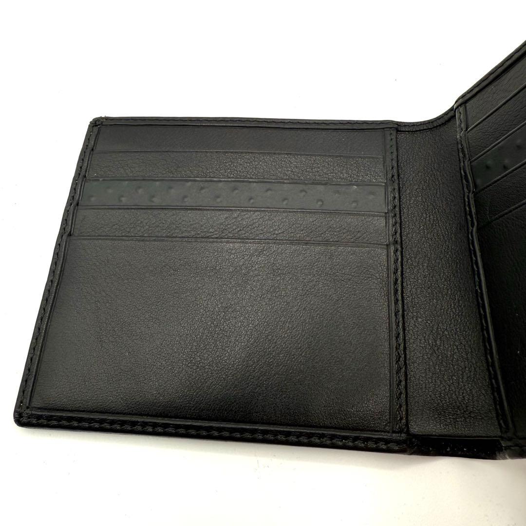 ダンヒル dunhill 二つ折り財布 レザー L2G230A ブラック