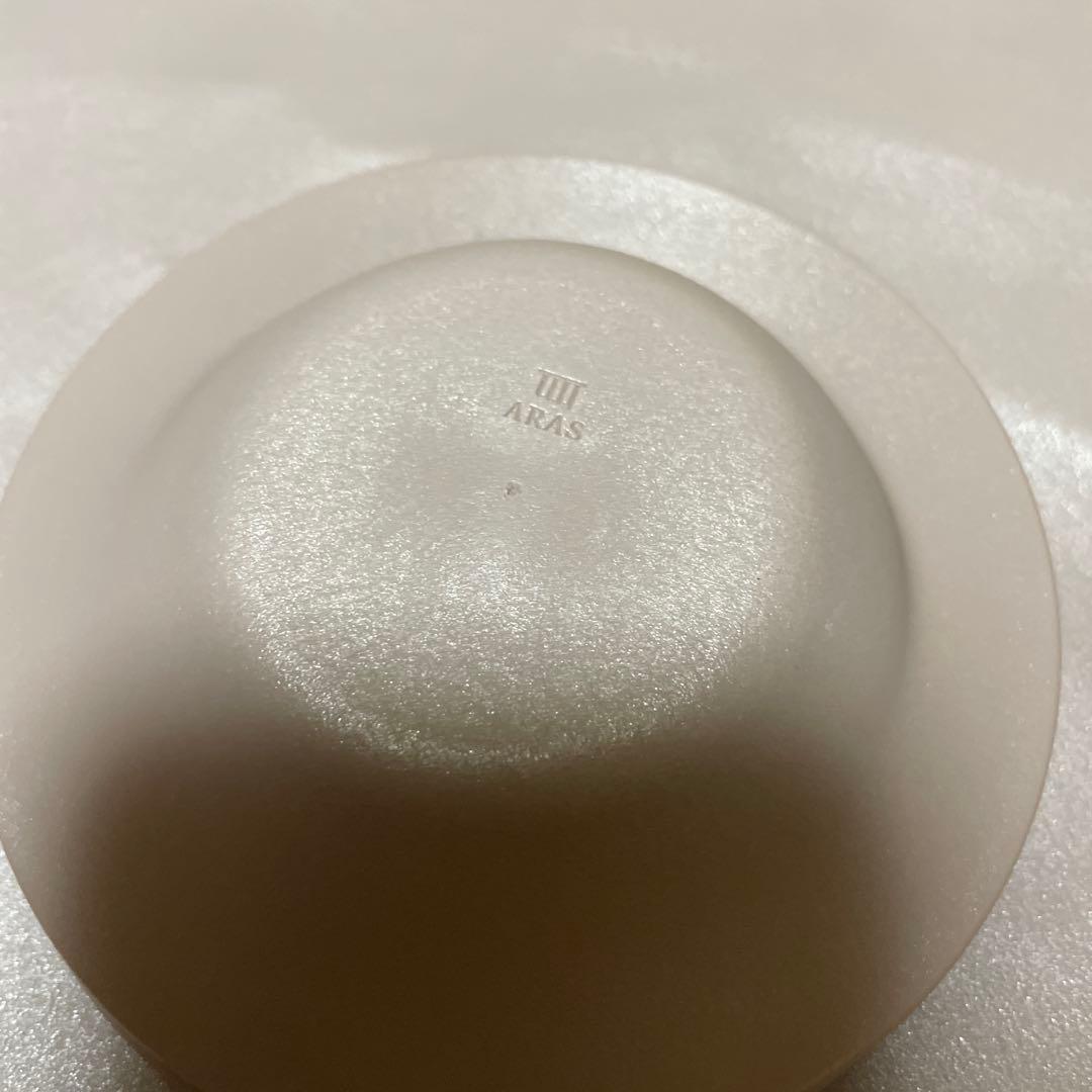 エイラス ARAS 大皿 27cm ピンクグレー 4枚セット 豆皿スクープ4枚付