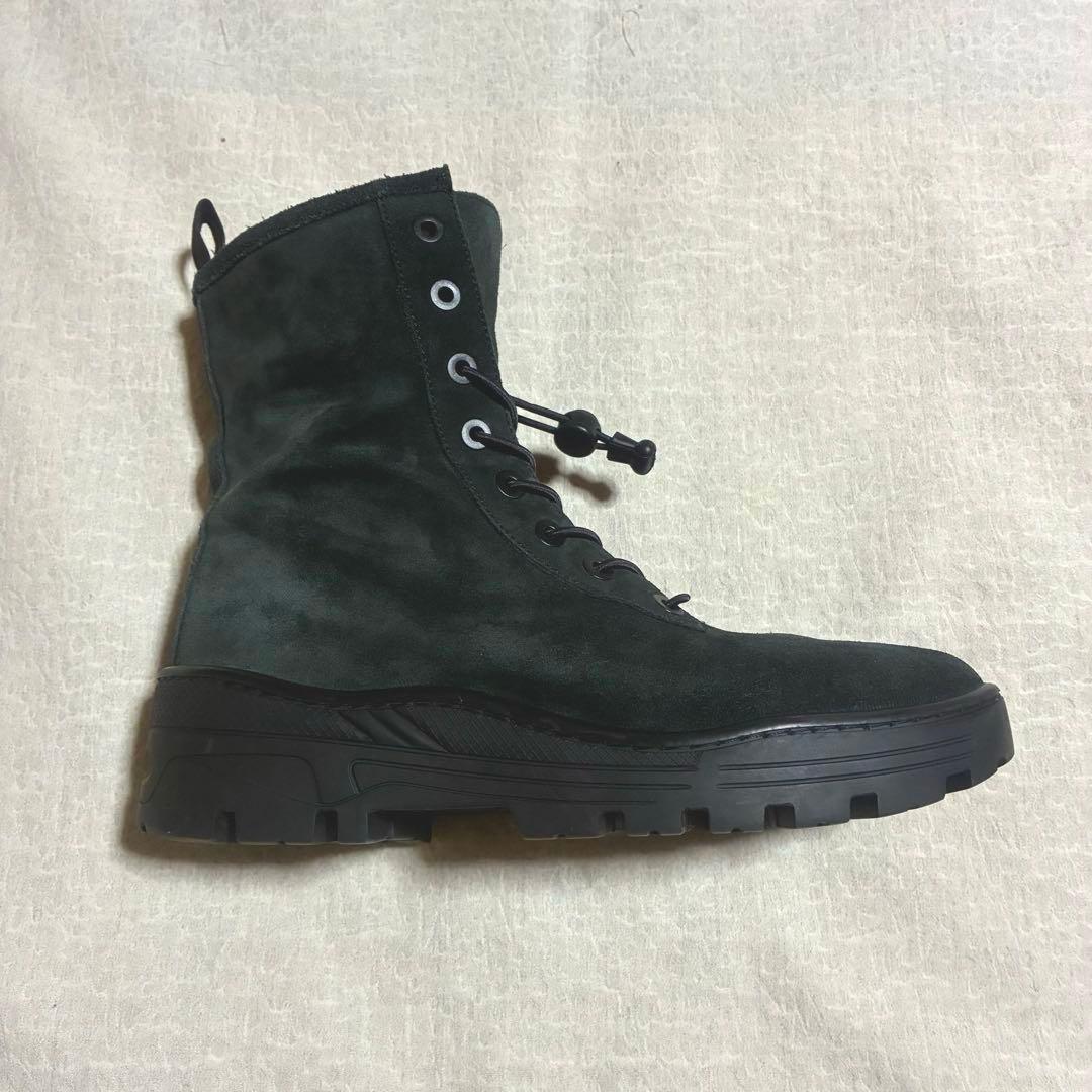 yeezy season 6 suede combat boot ブラック