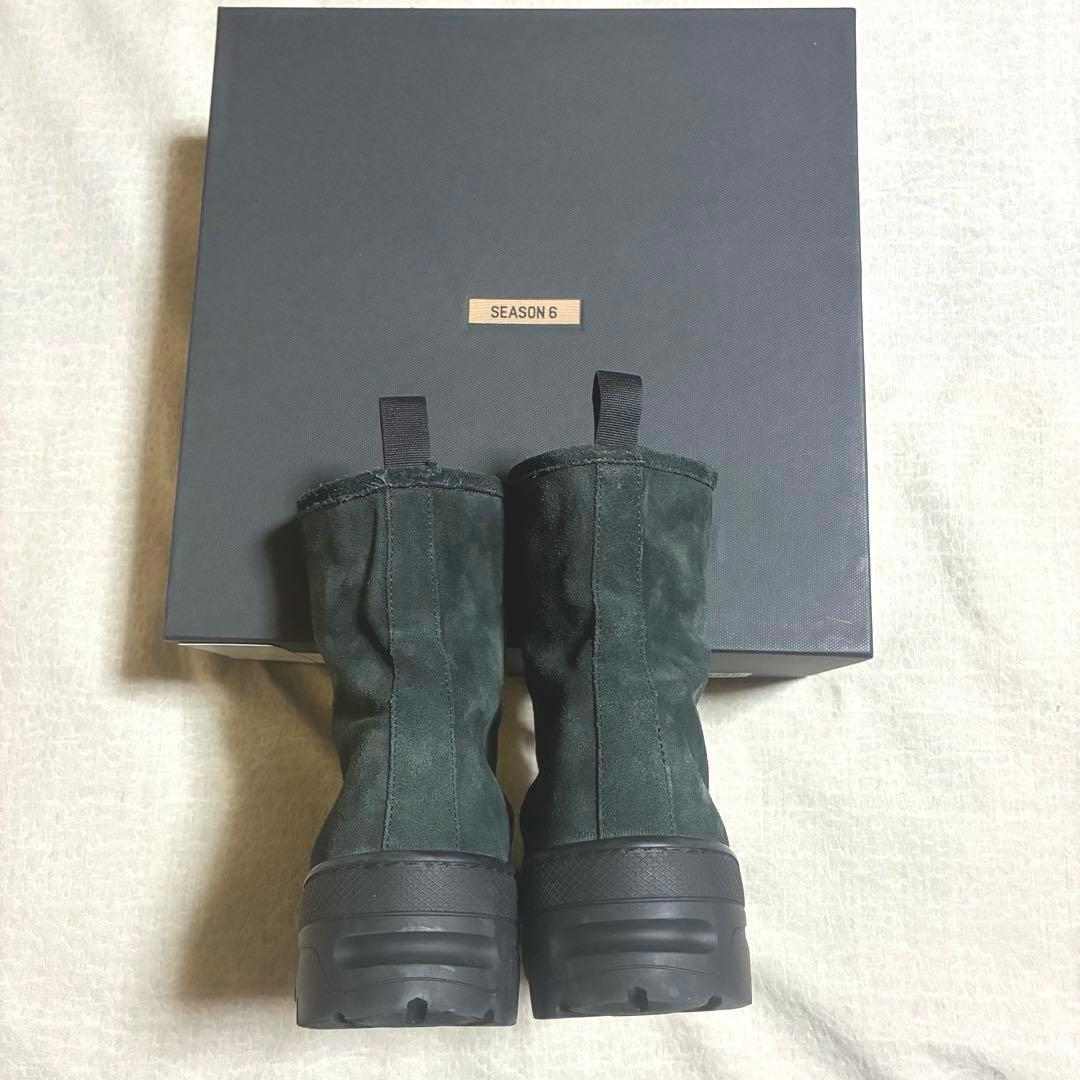 yeezy season 6 suede combat boot ブラック