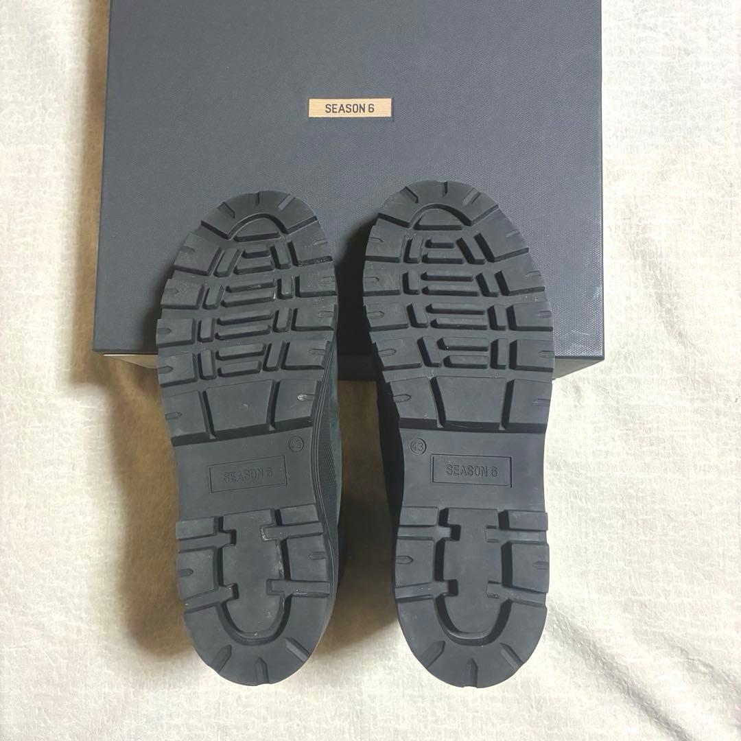 yeezy season 6 suede combat boot ブラック