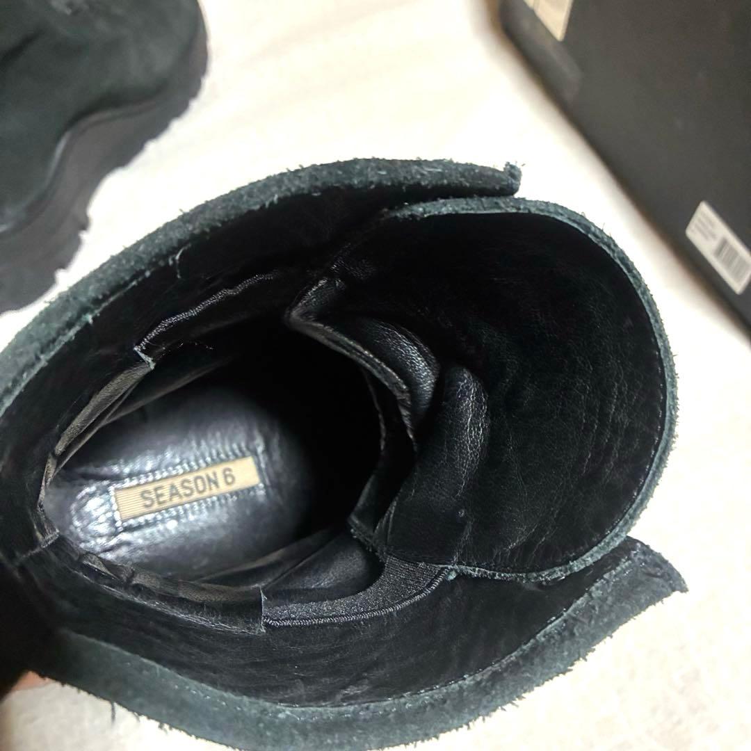 yeezy season 6 suede combat boot ブラック