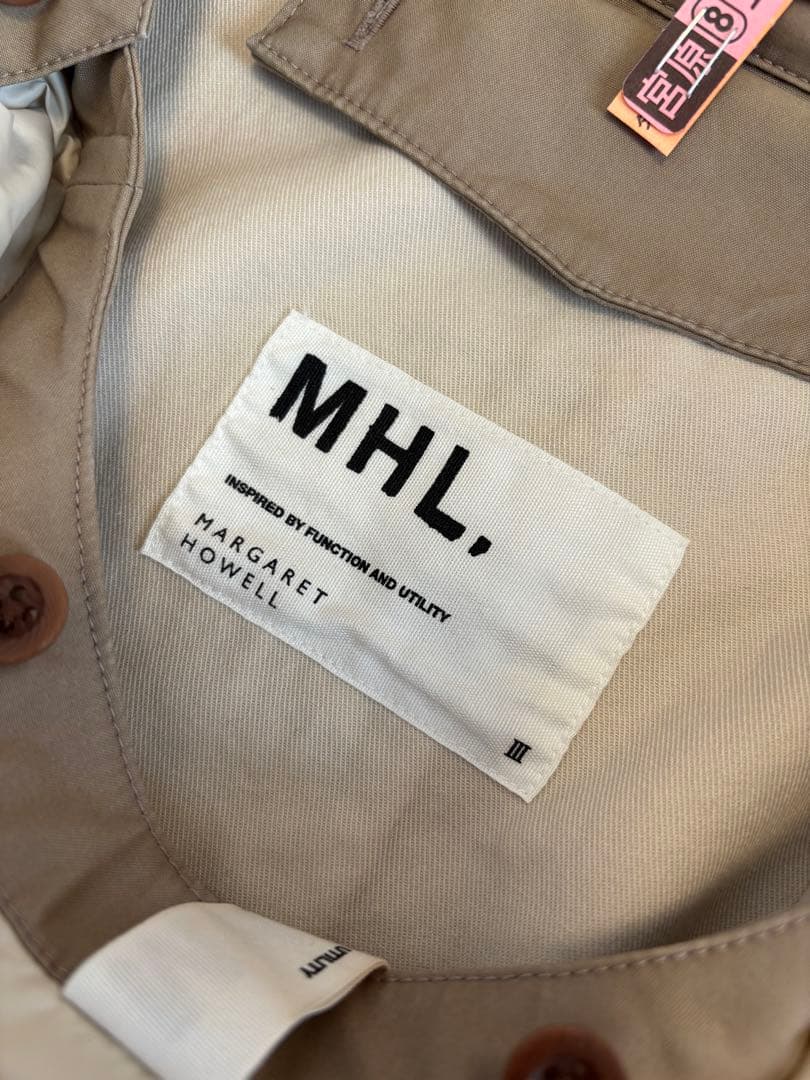 マーガレットハウエルMHLダウンライナー付きステンカラーコート　Ⅲ