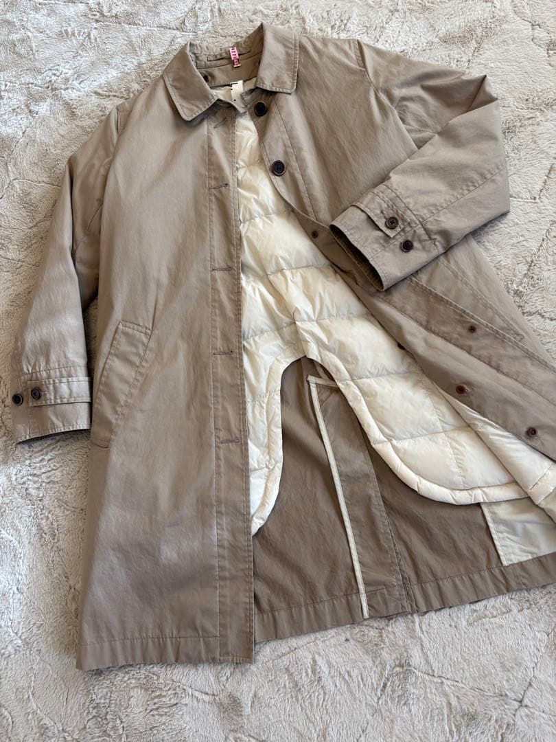 マーガレットハウエルMHLダウンライナー付きステンカラーコート　Ⅲ