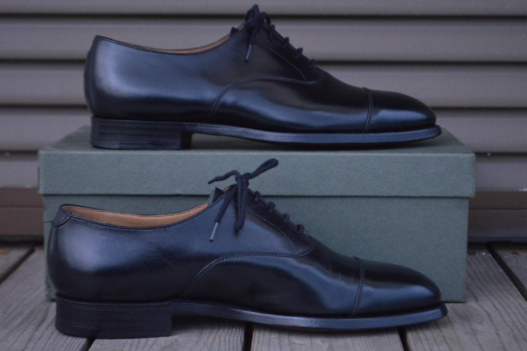 美品　CROCKETT＆JONES　TEMPLE　6.5E　ブラック