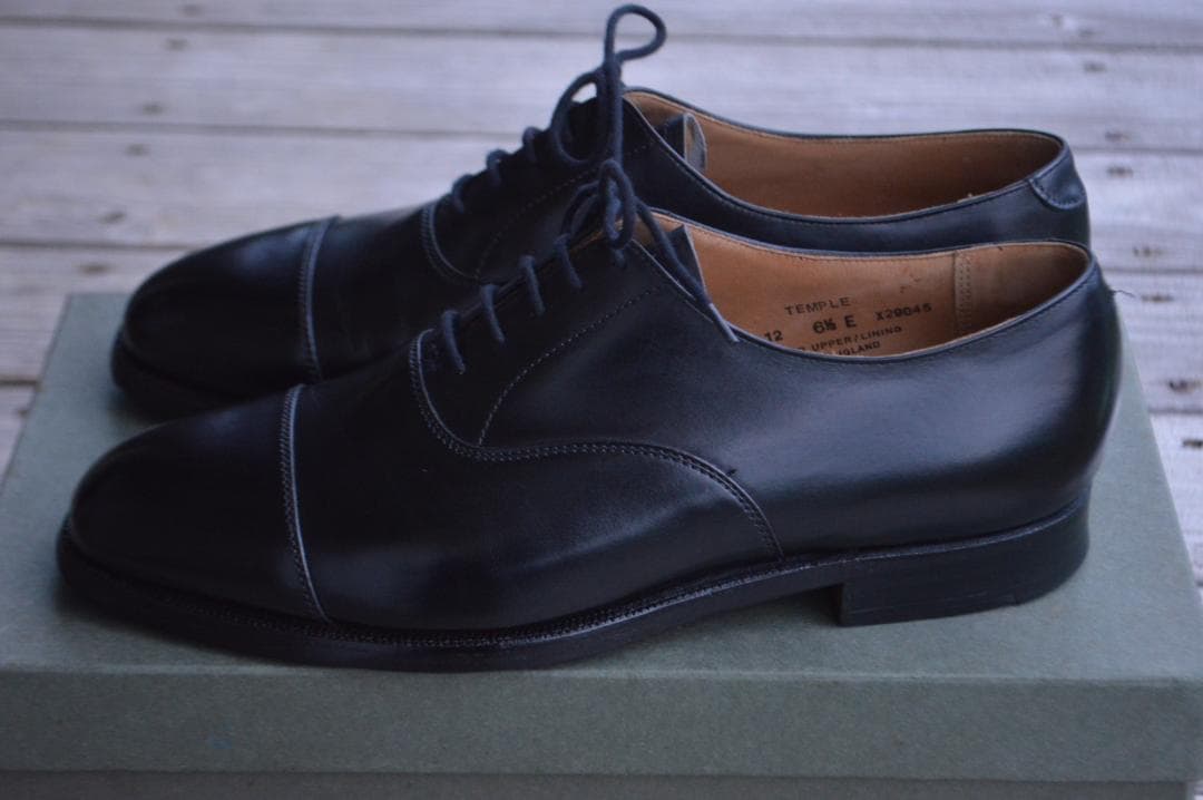 美品　CROCKETT＆JONES　TEMPLE　6.5E　ブラック