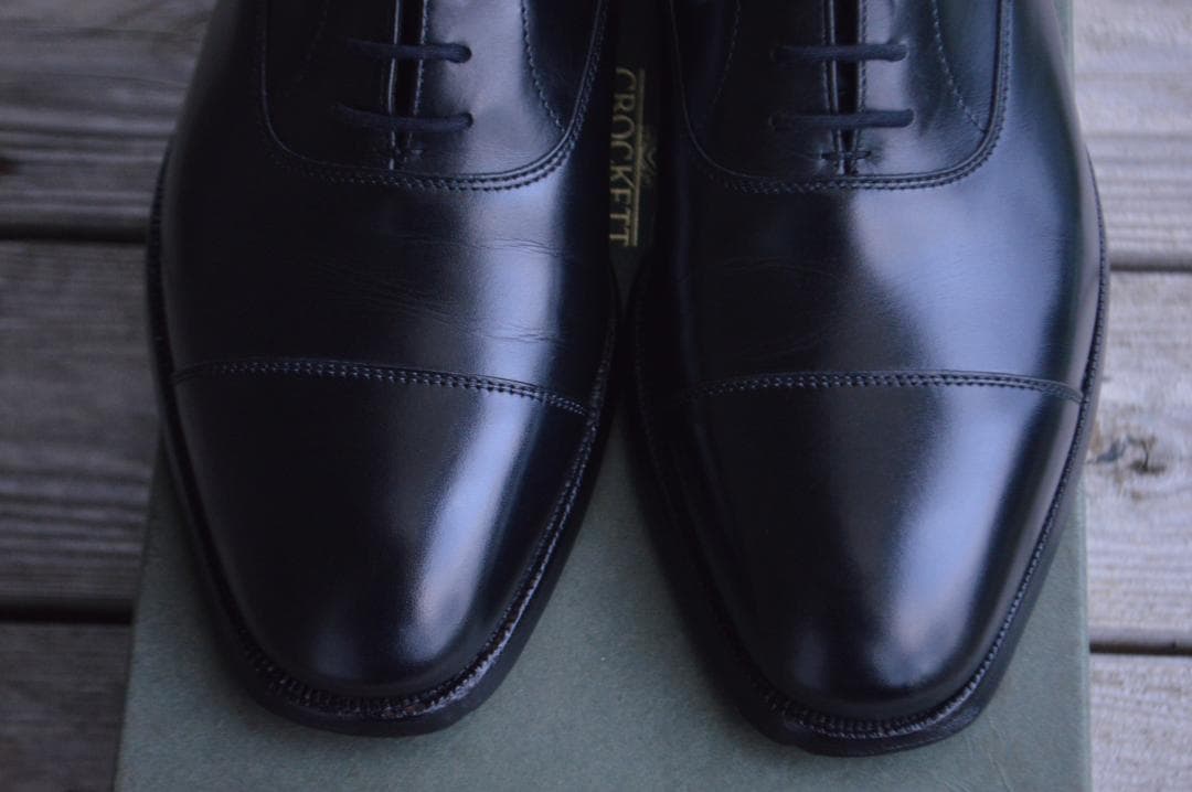 美品　CROCKETT＆JONES　TEMPLE　6.5E　ブラック