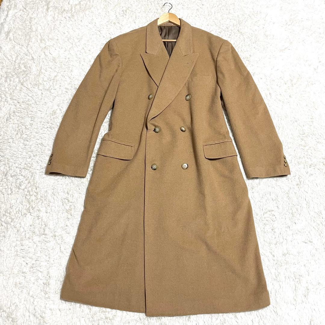 ✨美品✨希少 B＆T CLUB キャメル100% ダブルチェスターコート 2XL