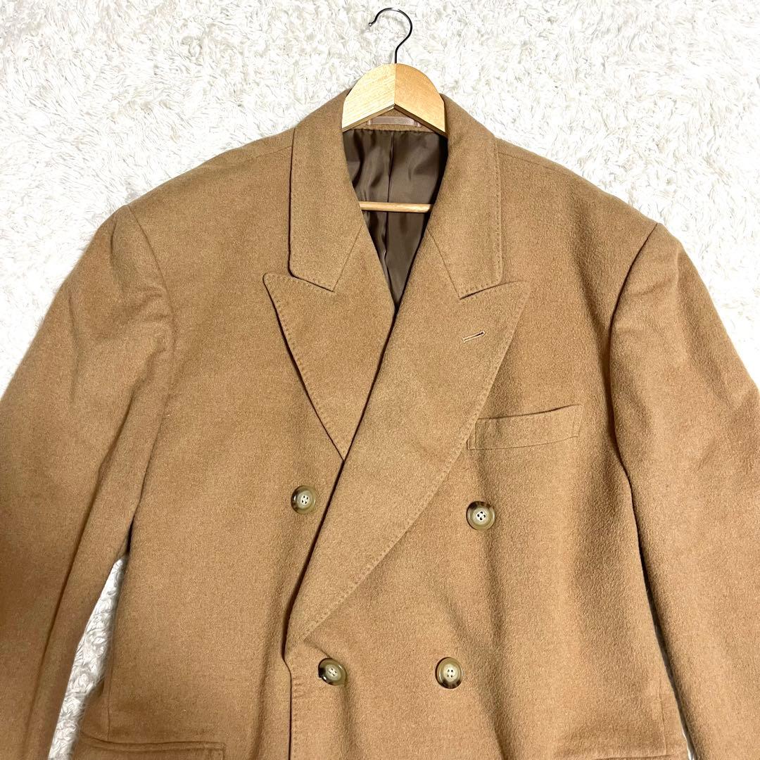 ✨美品✨希少 B＆T CLUB キャメル100% ダブルチェスターコート 2XL