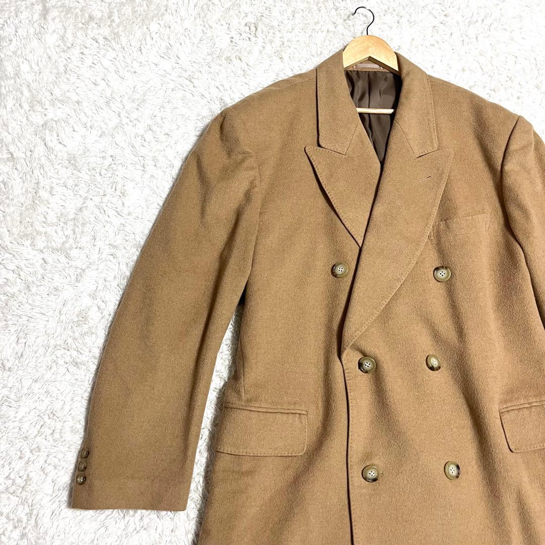 ✨美品✨希少 B＆T CLUB キャメル100% ダブルチェスターコート 2XL