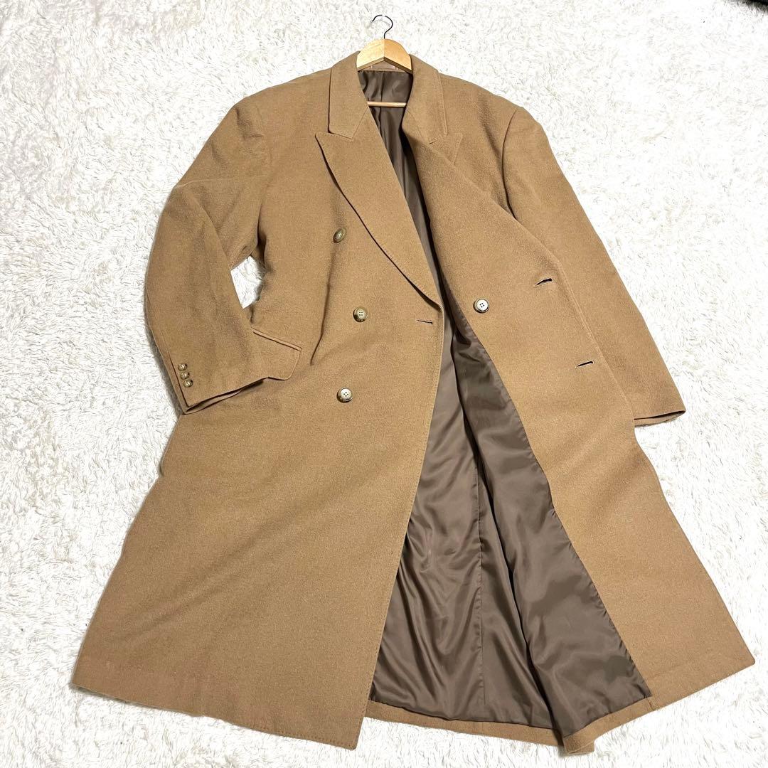 ✨美品✨希少 B＆T CLUB キャメル100% ダブルチェスターコート 2XL