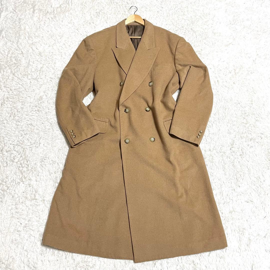 ✨美品✨希少 B＆T CLUB キャメル100% ダブルチェスターコート 2XL