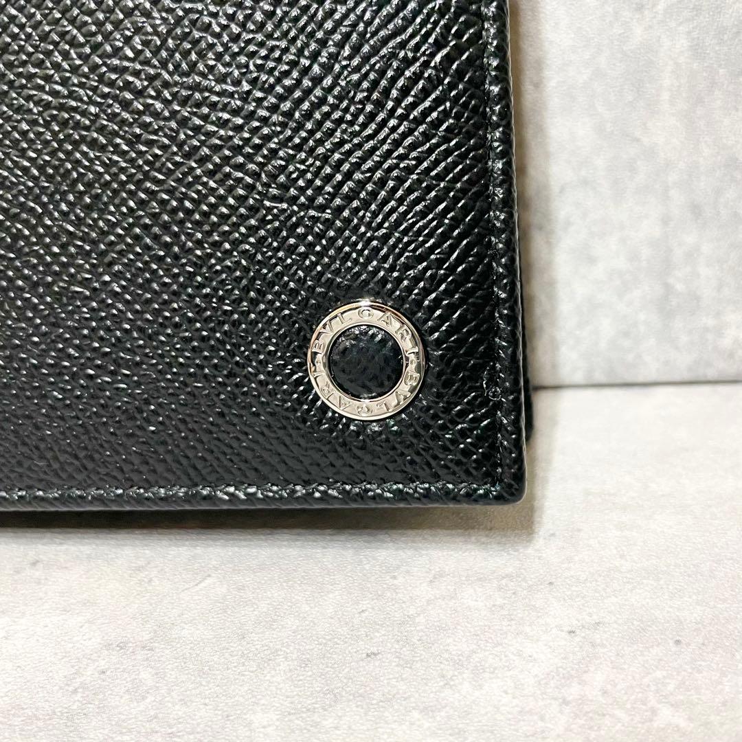 【新品未使用 付属品完備】ブルガリ マン 折り財布 サークル レザー 専用