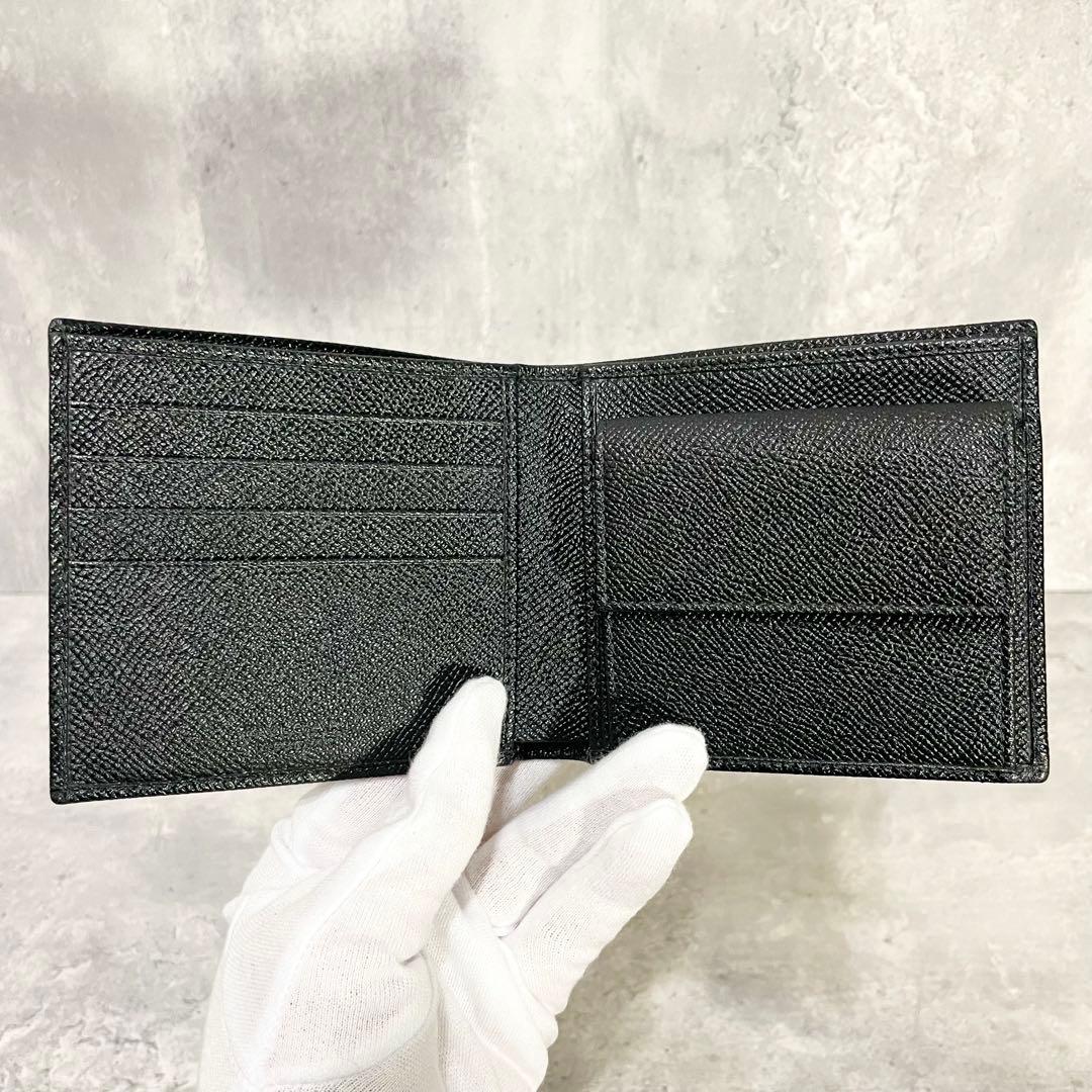 【新品未使用 付属品完備】ブルガリ マン 折り財布 サークル レザー 専用