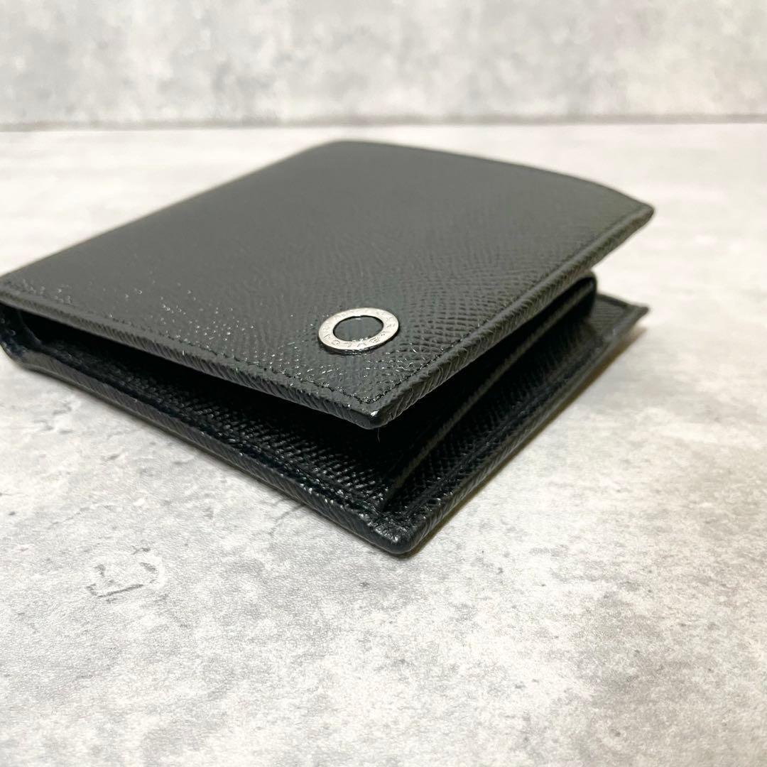 【新品未使用 付属品完備】ブルガリ マン 折り財布 サークル レザー 専用
