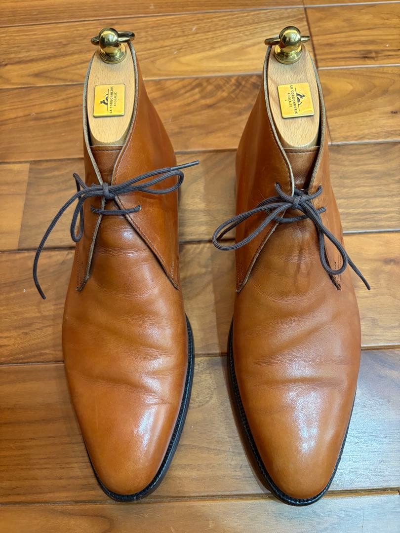 g*0様 クロケット＆ジョーンズ レザー チャッカブーツ サイズ7.5E シュー