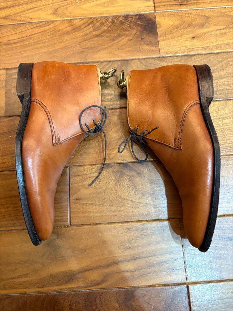 g*0様 クロケット＆ジョーンズ レザー チャッカブーツ サイズ7.5E シュー