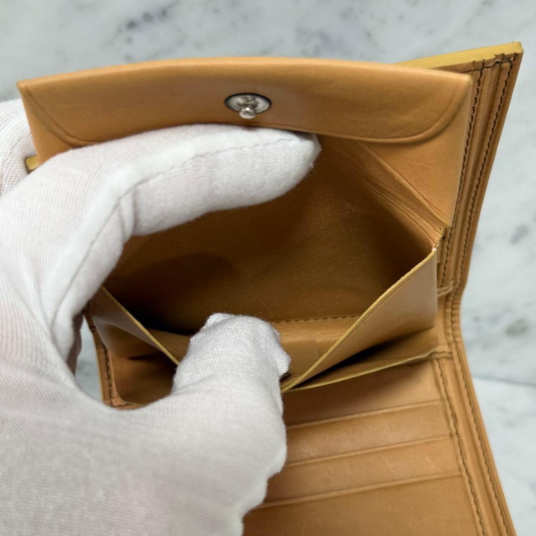 新品 未使用 フランス製 コノリー＆デュプイレザーウォレット 二つ折り財布 本革