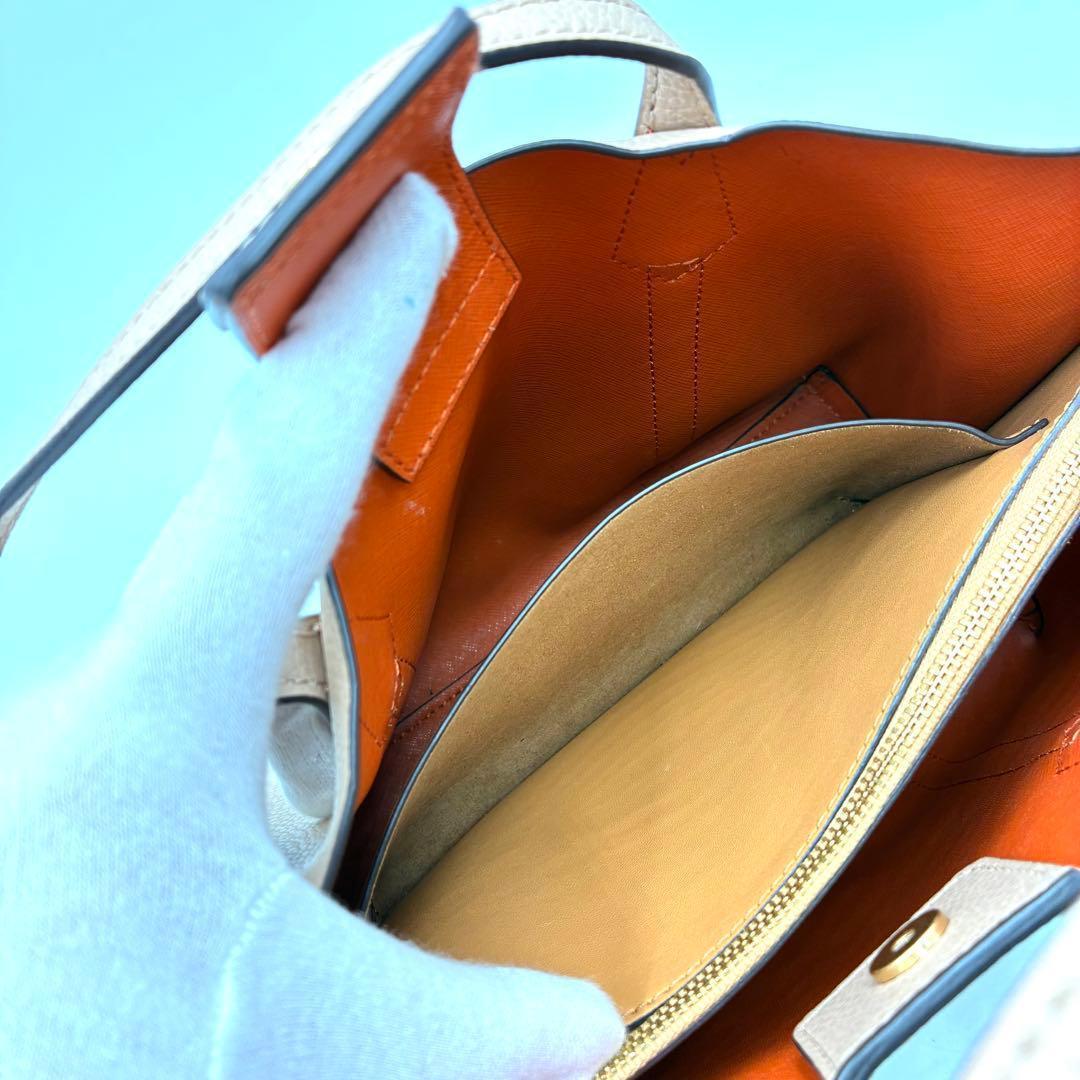 極美品 トリーバーチ ペリー ピックステッチ 2way ショルダーバッグ レザー