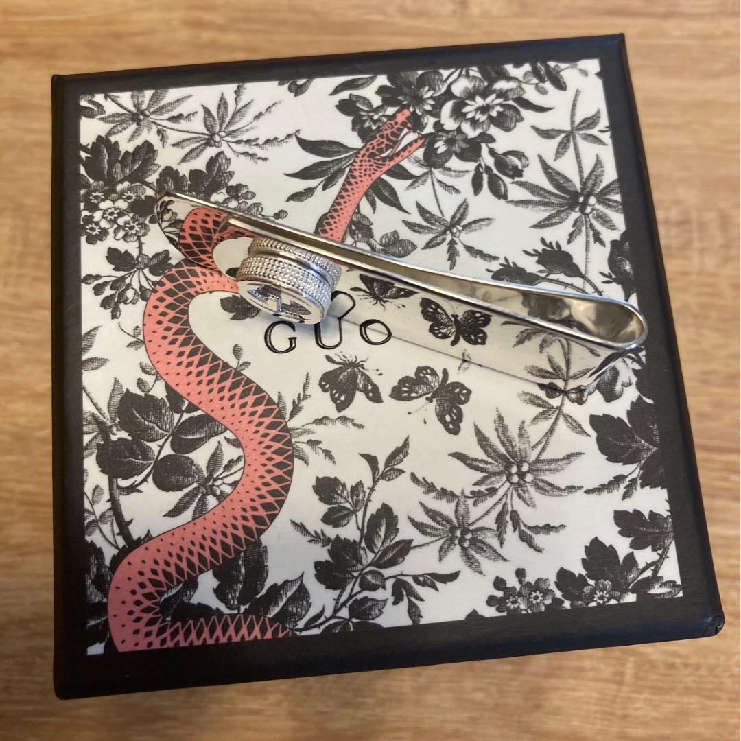 要写真確認 未使用品 若干小傷有 GUCCIグッチ マネークリップ シルバー