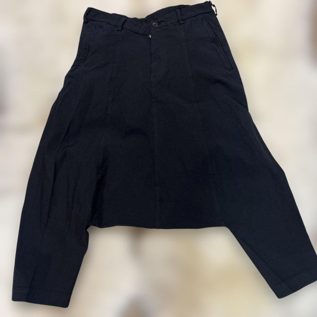 black comme des garçons ポリ縮絨 サルエルパンツ