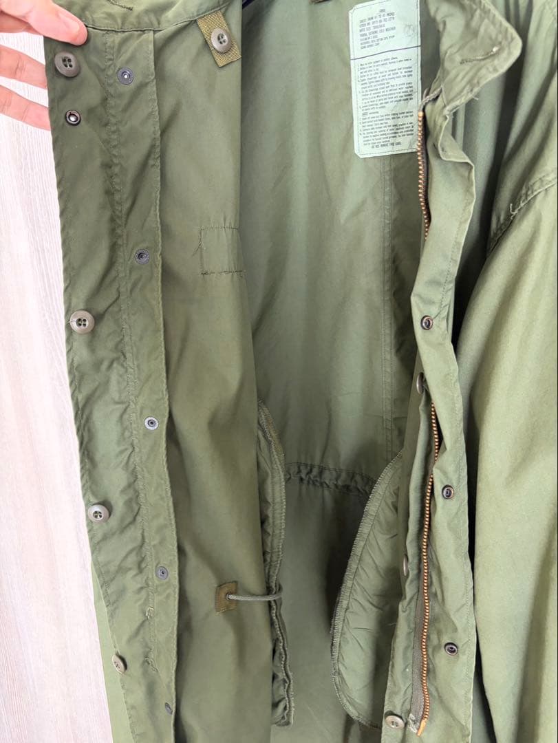 US Army M65 フィッシュテールパーカー 80sフルセット Large