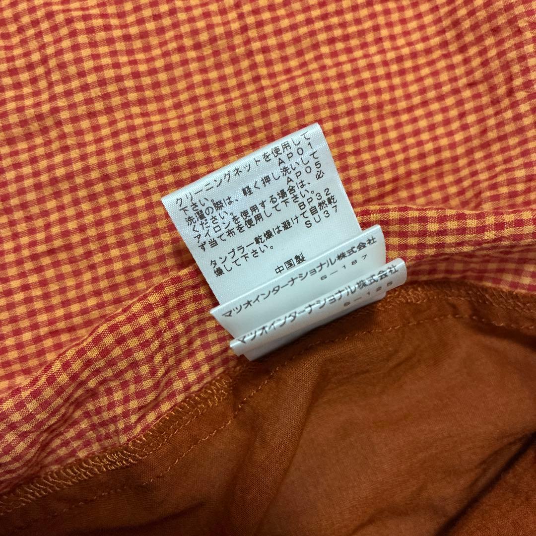 ann吉 センソユニコ フリル　チュニック　バルーン　ギンガムチェック