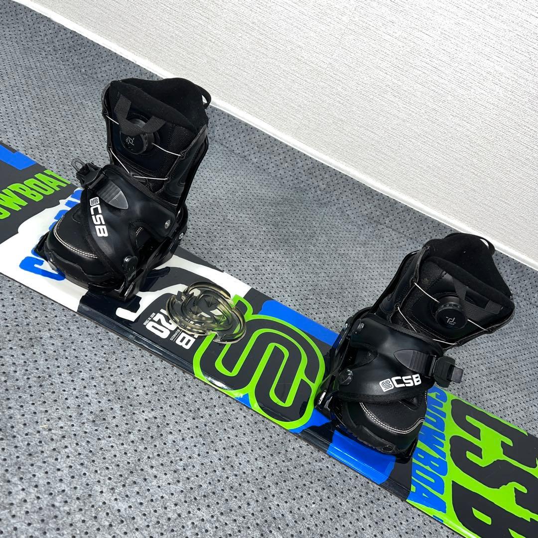 5回使用 キッズスノーボード CSB 120cm＋バイン＋ダイヤルブーツ