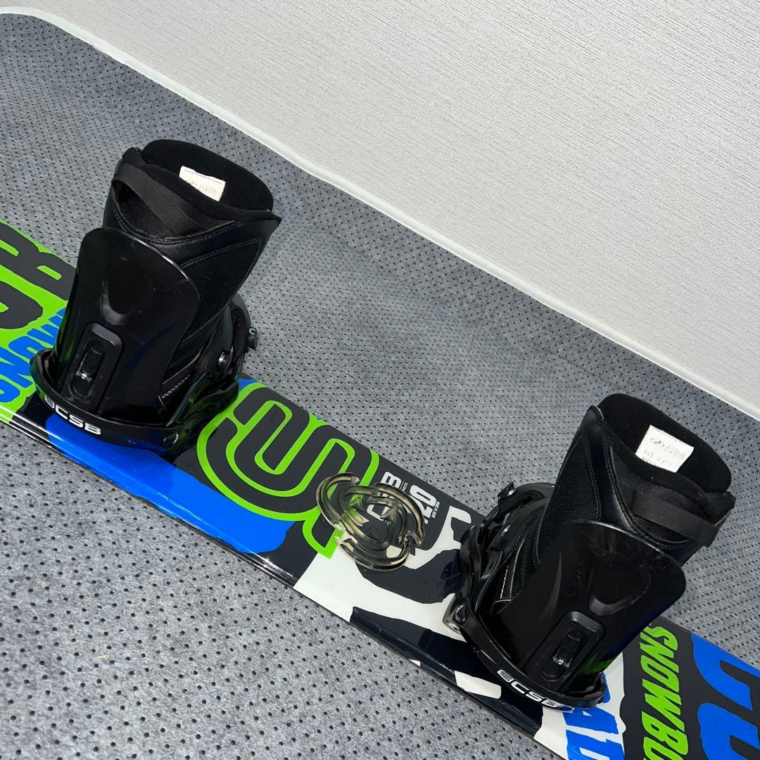 5回使用 キッズスノーボード CSB 120cm＋バイン＋ダイヤルブーツ