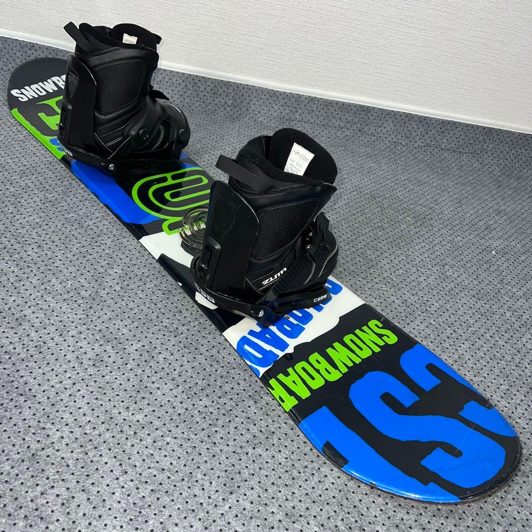 5回使用 キッズスノーボード CSB 120cm＋バイン＋ダイヤルブーツ
