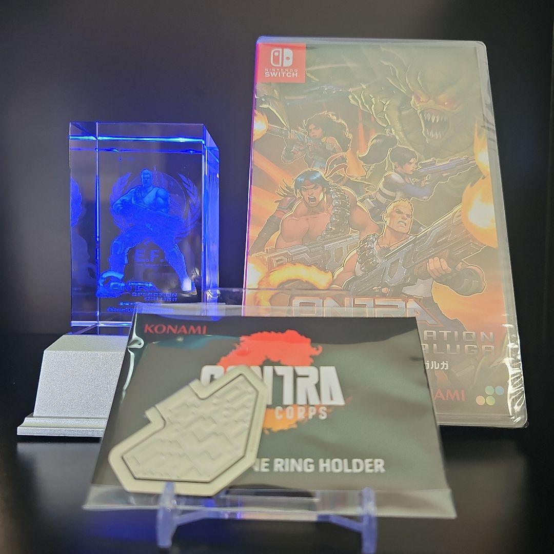 【新品】魂斗羅 オペレーション ガルガ & 3Dクリスタル&スマホリングホルダー