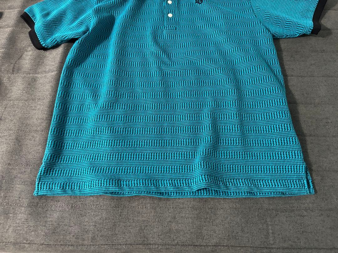 パーリーゲイツ PEARLY GATES ポロシャツ サイズ4 青 定価24千円