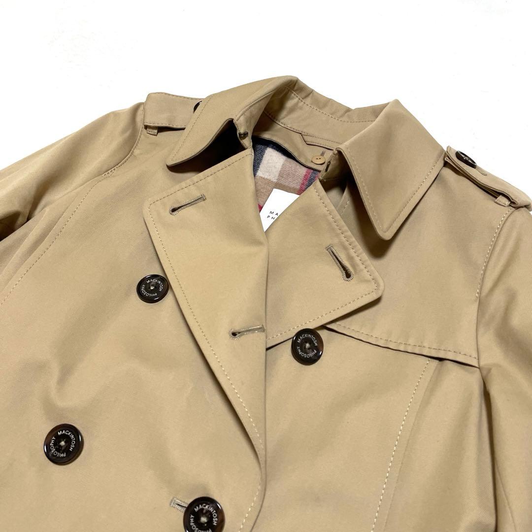 【美品】マッキントッシュフィロソフィートレンチコートベージュライナー付38