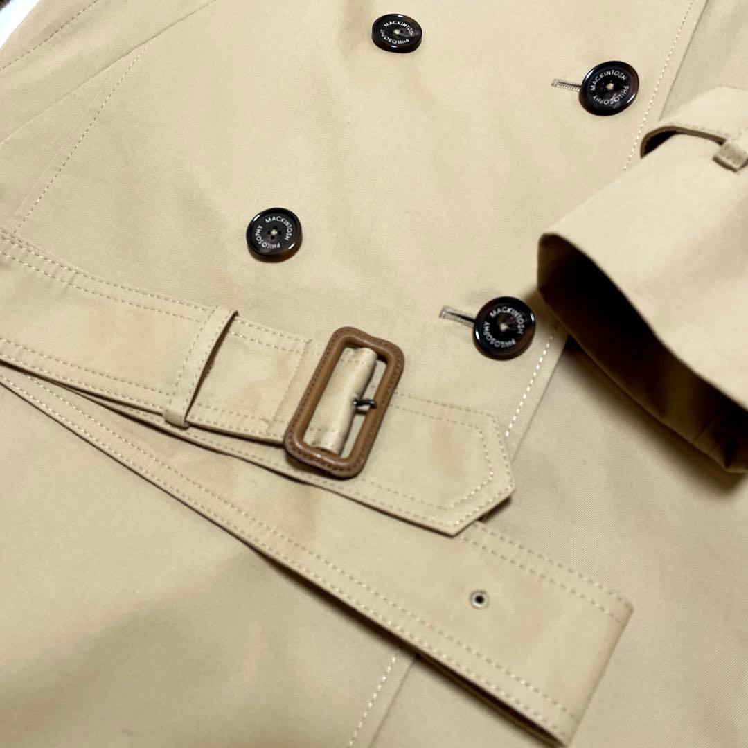 【美品】マッキントッシュフィロソフィートレンチコートベージュライナー付38