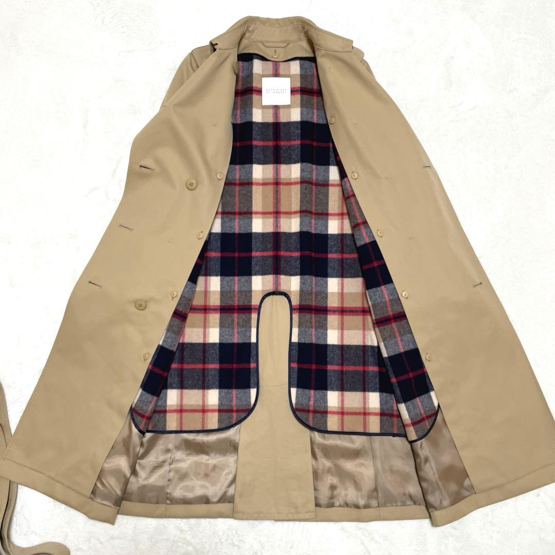【美品】マッキントッシュフィロソフィートレンチコートベージュライナー付38