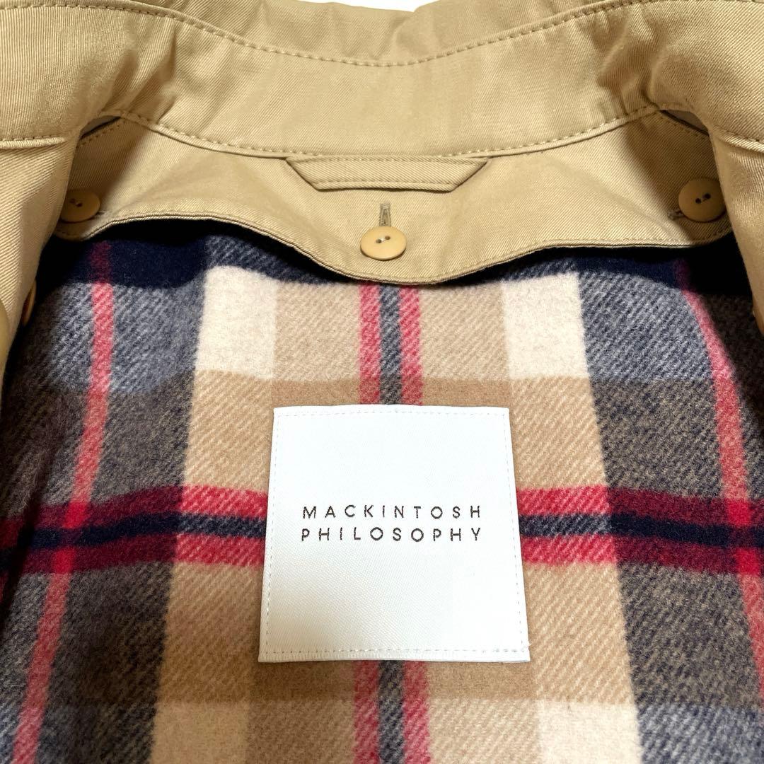 【美品】マッキントッシュフィロソフィートレンチコートベージュライナー付38