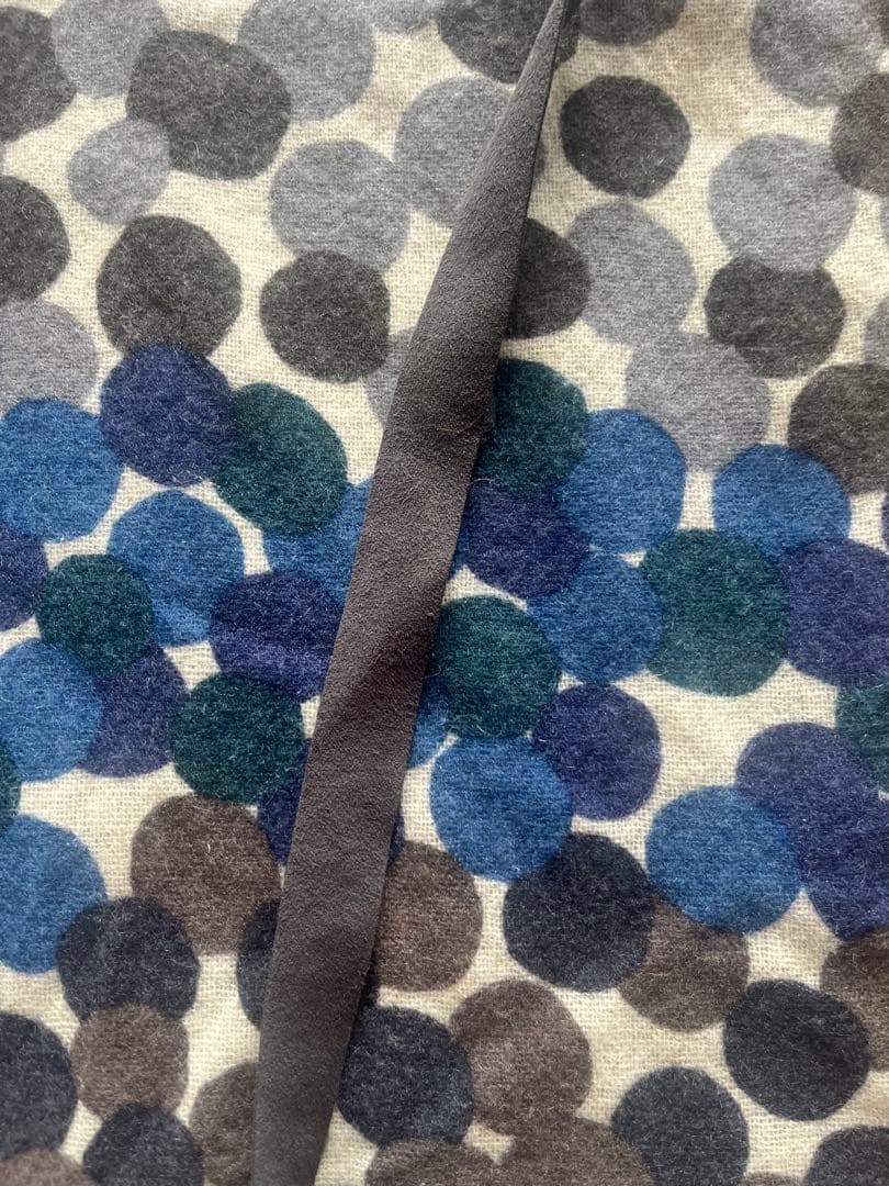 専用　ミナペルホネン カシミヤ　水玉模様 七分袖ワンピース、チュニック