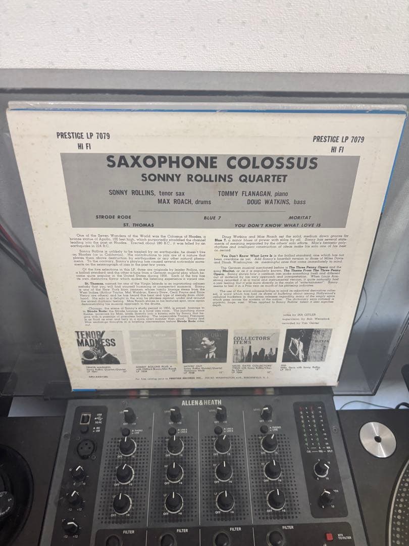 Sonny Rollins Saxophone Colossus LP レコード