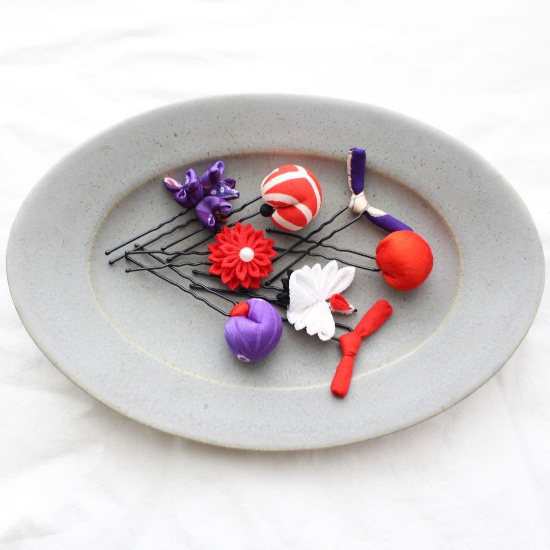 【専用】181.髪飾り 鶴 花 りぼん 着物 子供 七五三