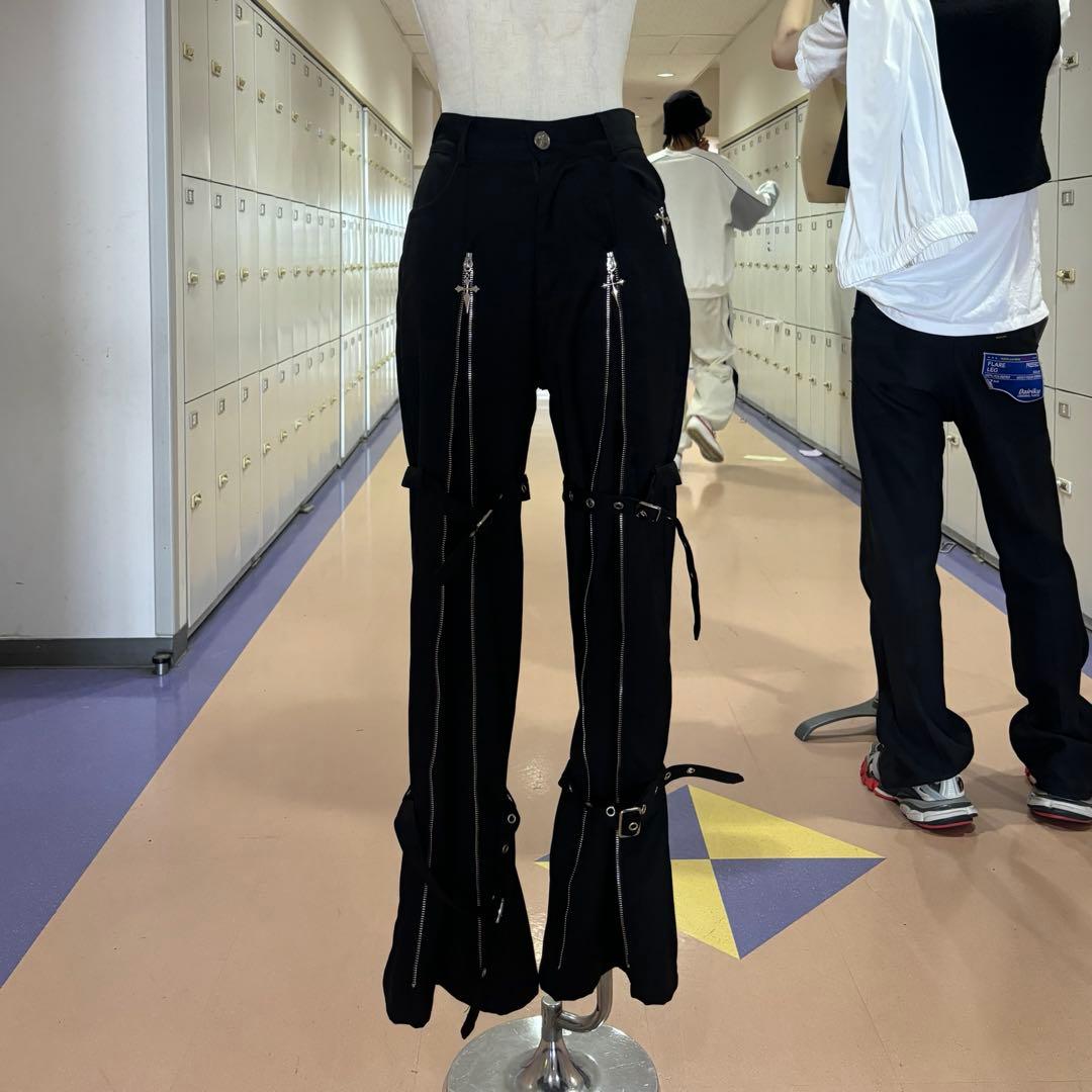 YUBABY QOOZA zip pants 地雷系 パンク