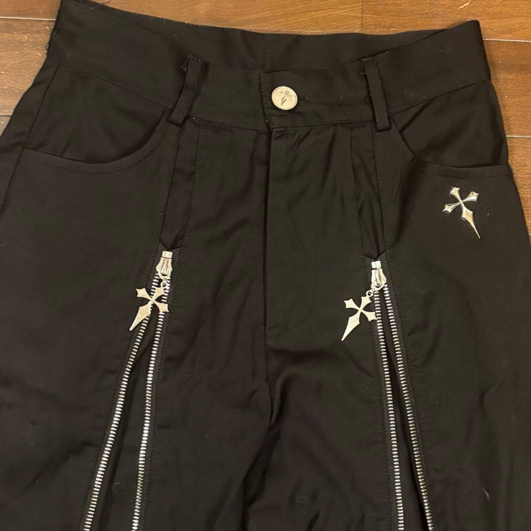 YUBABY QOOZA zip pants 地雷系 パンク