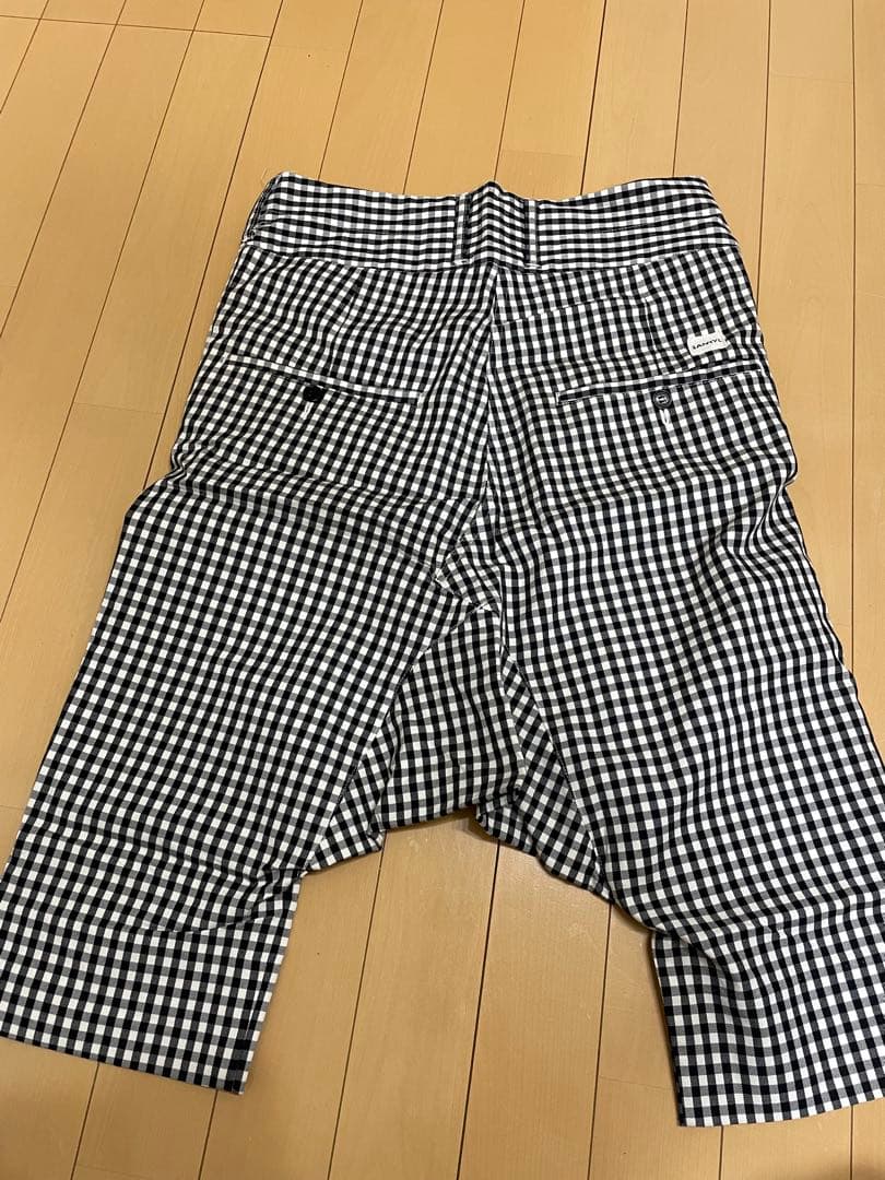 GANRYU 14SS ギンガムチェック柄　サルエルショートパンツ